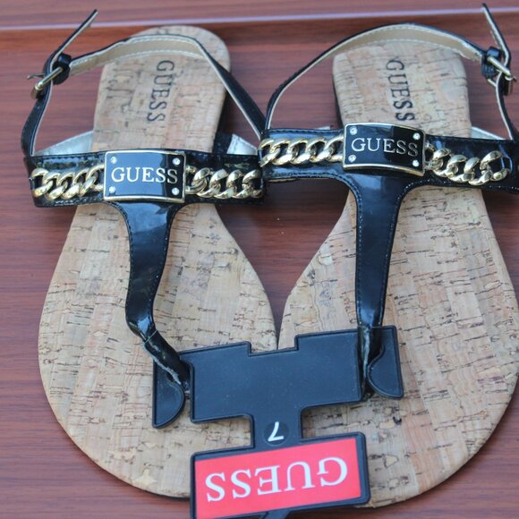 Guess t-strap sandals size 7 - Picture 1 of 6